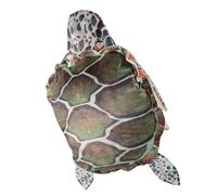 Zerodis Almohada de Disfraz de Caparazón de Tortuga, Almohada de Caparazón de Tortuga Portátil para Accesorios de Fiesta, Decoración del Hogar, Dormitorio, Algodón PP Desmontable (80 cm/31,5