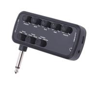 Zerodis Amplificador de Guitarra Eléctrica con Efectos de Sonido Versátiles para Tonos Acústicos y de Distorsión, USB Recargable para Amantes de la Guitarra, Equipo ABS