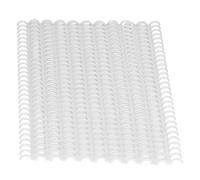 Zerodis Anillos de Hojas Sueltas, Cortables con Bricolaje, Elegante Diseño de Cierre de Pilar Cerrado, Lomos de Encuadernación para Uso en Oficina (WHITE)