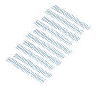 Zerodis Anillos de Hojas Sueltas, Cortables con Bricolaje, Elegante Diseño de Cierre de Pilar Cerrado, Lomos de Encuadernación para Uso en Oficina (azul claro)