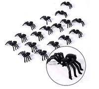 Zerodis Araña Gigante 50 Unidades, Errores Realistas Plástico Falso para Halloween, Broma Divertida y Fiesta Temática, Decoración Víspera Todos Santos con Arañas y Bichos