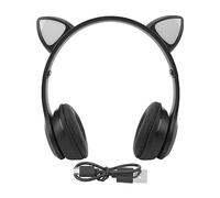 Zerodis Auriculares Inalámbricos, Diadema Ajustable, Auriculares Ligeros, Sonido Claro para Música (Negro)