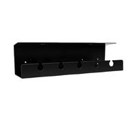 Zerodis Bandeja de Gestión de Cables Debajo del Escritorio, Organizador de Cables de Gran Capacidad con Métodos de Montaje Duales, Diseño Ventilado para Oficina en Casa (Black)