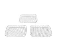 Zerodis Bandeja para Freidora de Aire con Rejillas Deshidratadoras Apilables, Juego de 3 Piezas, Apta para Lavavajillas, para Horno y Olla a Presión