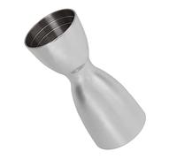 Zerodis Bar Restaurante Taza Medidora de Acero Inoxidable para Camareros Jigger Dual Ergonómico Herramienta Perfecta para Bar en Casa y Cóctel de Mixología Jigger Doble (Luz de espejo)