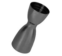 Zerodis Bar Restaurante Taza Medidora de Acero Inoxidable para Camareros Jigger Dual Ergonómico Herramienta Perfecta para Bar en Casa y Cóctel de Mixología Jigger Doble (chapado en negro)