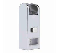 Zerodis Barra Deslizante de Ducha ABS, Soporte de Riel de Altura Ajustable Cromado para Levantar el Tubo de Ducha, con Fácil Instalación