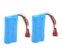 Zerodis Batería Lipo de 7,4 V, 1500 MAh, 15 C con Cargador de Equilibrio para Barco de Coche RC, Baterías de Repuesto para Coche con Control Remoto