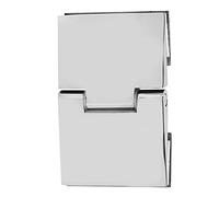 Zerodis Bisagra Biselada de Doble Cara para Puerta de Cristal de Ducha de 8 a 12 Mm, Bisagra de Acero Inoxidable 304 Resistente con Llave Hexagonal, Kit Completo para una Fácil Instalación en el Baño