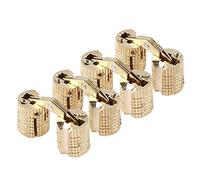 Zerodis Bisagra Oculta de latón de 8 mm, bisagra de Barril Invisible con ángulo de Apertura de 180° para Manualidades, Caja de Regalo