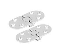 Zerodis Bisagras Marinas de Acero Inoxidable 316, 2 Bisagras para Puerta de Cabina de Barco de 66 X 30 Mm, Bisagra de Agua Salada Resistente a la Corrosión Pulida con Espejo, Reemplazo