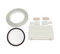 Zerodis Bloque de Empalme de Cinta Material ABS Grabadores Universales de Carrete a Carrete Kit de Empalme de 10 Pulgadas para Reparaciones Fáciles con Diseño Práctico (Black) (White)