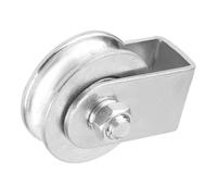 Zerodis Bloque de Polea de 0,3T, Rueda de Elevación de Alta Resistencia para Cable de Acero, Funcionamiento Suave, Eficiencia Mejorada para Construcción y Uso Industrial (Rodamientos sin anillo de