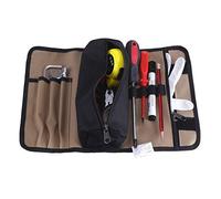 Zerodis Bolsa de Herramientas Enrollable 600D Oxford Negro, Caqui 36cm x 25cm