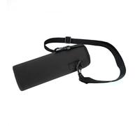 Zerodis Bolsa térmica para botella de agua, funda antiquemaduras con correa, soporte para bebidas para deportes al aire libre, escalada, pesca, material de neopreno de color, Negro , Maletín