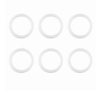 Zerodis Bombado y Accesorios Silicona Transparente o Anillo para Cadenas de Chupete de bebé (WHITE)