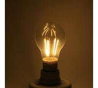 Zerodis Bombilla para Decoración de Jardín, PC Transparente, Globo de Luz de Alto Brillo y Eficiencia Energética para Entornos Domésticos y Hoteleros, Filamento Led de 12V E27 (4w)