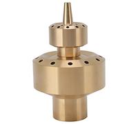 Zerodis Boquilla de Fuente de Doble Columna de Cobre, G1in, Aspersor de Fuente de Agua de Paisaje Musical, Válvula de Dos Capas (G1.5in)