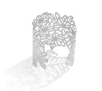 Zerodis Brazalete de Hoja Vintage, Elegante Brazalete Hueco de Hojas Anchas, Accesorios Metal Resistente a la óxido, Diseñado para Todos los Atuendos, para Complementar Vestidos, Tops y Más (Talla