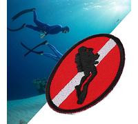Zerodis Buceo para Deportes Acuáticos, Parche de Insignia de Buceo de Poliéster de, Bordado Detallado para Chaquetas y Chalecos, Recuerdo Perfecto para Buceadores
