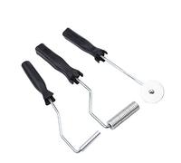 Zerodis Burbujas De Rodillos Kit De Herramientas, Kit de Rodillos de laminación de la Herramienta de la Paleta de la Burbuja del Kit del Rodillo de la Fibra de Vidrio 3pcs para el Molde de FRP