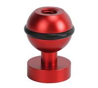 Zerodis Cabezal de Bola de Luz de Buceo, Aleación de Aluminio Recubrimiento Duro Anodizante Cabezal de Bola de Bola Soporte de Soporte de Soporte para Buceo Buceo (Rojo)