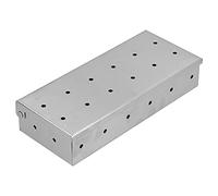 Zerodis Caja de Herramientas para Barbacoa Caja de Astillas de Madera para Barbacoa Portátil con Ventilación Inferior y Superior Parrillas para Tubo Ahumador para Parrillas de Gas Pellet Cocina Al