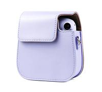 Zerodis Caja de la Cámara, Cubierta de Cuero PU PU Bolso de Hombro único con Hebilla de Metal Correa Ajustable de Fotografía de Fotografía Organizador de Agua a Prueba de Agua para (Purple)