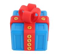 Zerodis Caja de Regalos Molestos, Broma Impresa Novedosa en 3D Presente con Baches Sorpresa de Sorpresa, una Caja de Take Apart para Obtener Regalos para Almacenar la Decoración de las (Azul rojo)