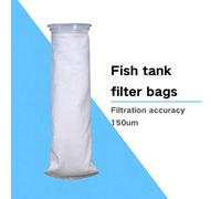 Zerodis Calcetines Filtrantes para Peceras, Bolsa Filtrante de Malla para Acuarios de 150um con Fibra de Poliéster y Anillo de Polipropileno, para Filtración Mecánica y Captura de