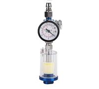 Zerodis Calibre Regulador de Aire, 0-150psi / 10bar Estándar 1/4 Pulgada de Agua Separador de Agua Filtro de Aire Herramienta de Aire con Válvula de Descarga de Condensación para
