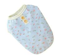 Zerodis Camisas de Perros Florales, Ropa de Mascota Flores Poliéster Suave para Perros Pequeños, Lindos Colores Brillantes, Cómodos para Usar, Chaleco sin Mangas Viajes Al Aire Libre en Interiores (L)