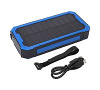 Zerodis Cargador Solar, Banco de Energía Portátil con 34 Luces LED para Uso Al Aire Libre: Batería de 36800 MAh, Panel Solar Monocristalino, Carga Rápida 4 Puertos USB
