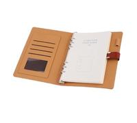 Zerodis Carpeta A5 Cuaderno Recargable de Cuero de PU con Cierre Magnético 6 Bolsillos para Tarjetas Lazo para Bolígrafo Organizador de Hojas Sueltas para Diario Planificación de Presupuesto Notas