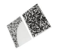 Zerodis Carpetas de Plástico en Relieve, Diseños únicos de Hojas de Flores, Fácil Operación, Ideales para Hacer Tarjetas y Manualidades, Compatibles con y