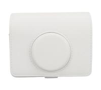 Zerodis Case de Protección de Cámara Instantánea PU, Diseño Retro Clásico, Correa Hombro Portátil, Cubierta Magnética, a Prueba Rasguños para Viajar, Hecho Material Cuero PU con Fuerte Anti (White)