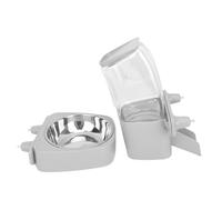 Zerodis Cat Daily Goods Space Que Ahorrando Alimentador de Plástico para Mascotas con Gran Capacidad para Gatos y Perros para Jaulas Colgantes Dispensador de Alimentos para Gatos Jaulas de Coba de