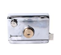 Zerodis Cerradura Exterior, Juego de Cerradura de Puerta de Acero Inoxidable y Cobre de Primera Calidad para Seguridad del Hogar, con 5 Llaves y Accesorios, Fácil de Instalar para Puerta