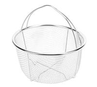 Zerodis Cesta de Instantánea, Olla a Presión Multifuncional de Acero Inoxidable, Cesta de, Colador de Red de Malla e Inserto para Ollas a Presión y Ollas para Lavar ír Al (20 centímetros)