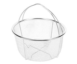 Zerodis Cesta de Instantánea, Olla a Presión Multifuncional de Acero Inoxidable, Cesta de, Colador de Red de Malla e Inserto para Ollas a Presión y Ollas para Lavar ír Al (20 centímetros)