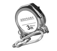 Zerodis Cinta Métrica Mini Regla Portátil Compacta de Acero Al Carbono con Escala Transparente Ideal para Proyectos de Tela y Costura Llavero con Cinta Métrica de Acero