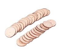 Zerodis Círculos de Madera Círculos de Madera Rebanadas de de Pino de 4 a 7 Cm para Manualidades Decoración del Hogar y Centros de Mesa de Boda Discos de Forma Redonda Sin Terminar para Pintar