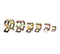 Zerodis Clips Clips de Resorte para Manguera de Acero Inoxidable Juego de 6 Tamaños con Fuerte Fuerza de Sujeción para Tuberías de Automotrices Mangueras de Agua Tubos de Silicona 60 Piezas