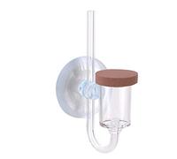 Zerodis CO2 Atomizador Difusor Acrílico Acuario Dióxido de Carbono Transparente Contador de Burbujas Refinador Tanque de Peces Plantas de Agua(M)