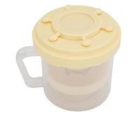 Zerodis Colador de Yogur Griego Filtro de Yogur de Malla Fina de Acero Inoxidable Diseño Portátil Multiusos para Aderezo de Ensalada de Queso y Griego en Casa o Camping (amarillo crema)