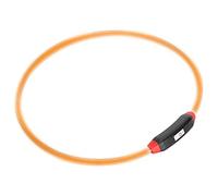 Zerodis Collares para Perros, Correas, Collar Ligero Ultrabrillante Recargable, Tamaño Ajustable para Perros y Gatos Pequeños, Medianos y Grandes, Collar Led para con USB (luz Amarilla)