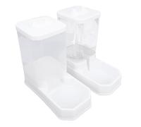 Zerodis Comederos Estaciones de Agua para Alimentos para Mascotas Antivuelco A Prueba de Fugas Gran Capacidad 2,2 Kg Contenedor de Almacenamiento de Alimentos para Perros Bebedero para Gatos de 4