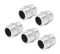 Zerodis Conector de Boquilla Hexagonal Macho G3/4 Pulgadas a Macho G3/4 Pulgadas, Accesorio de Tubería Roscado de Acero Inoxidable, con Buena Resistencia a la Corrosión, para Hardware