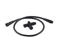 Zerodis Conector T Marine Network T, Terminator de Alta Resistencia Terminator Cable Ethernet Cable 5 Pin Enchufe IP67 Agua Agua Adaptador Cable de Internet para Bote Marino