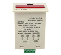 Zerodis Contador Electrónico AC DC 24V Contador de Pantalla LED de 6 Dígitos JDM11 6H, ABS Conteo de Alta Velocidad 0 a 999999 Función de Memoria, para Automatización Industrial Entrada de Interruptor